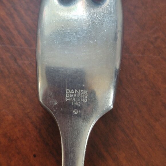 Dansk Designs Finland HQ Stainless Steel 4  Forks 6" Retro Textured Handle MCM - Picture 5 of 5